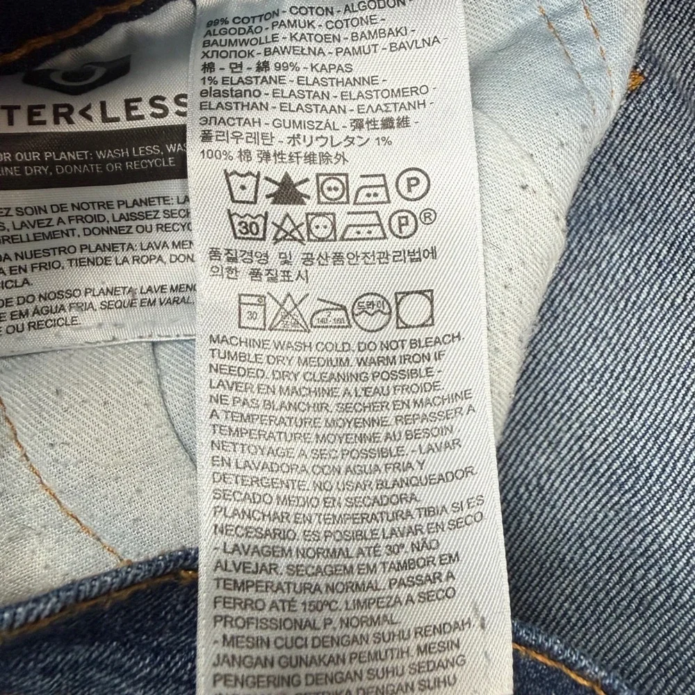 Levis 510 Skinny Fit Jeans Mens 33x32 Medium Wash Blue Denim 05510-0719